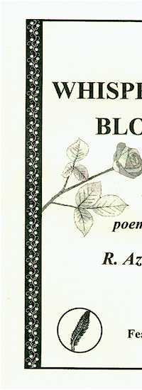 WHISPER OF A BLOOM, Poems by R. Azariah