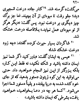 Gospel of Matthew in Farsi, Page28a