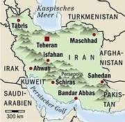 Map of Current Iran